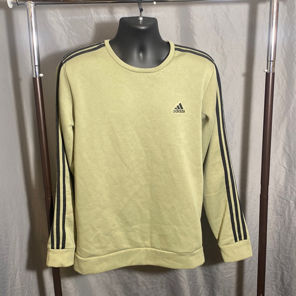 Olive Green Adidas Crew Neck